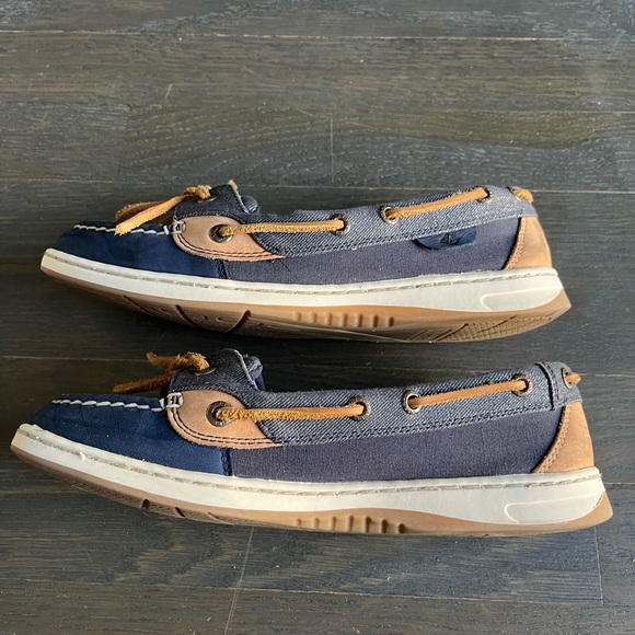 Sperry Navy/Denim Boat Shoes - Picture 6 of 7